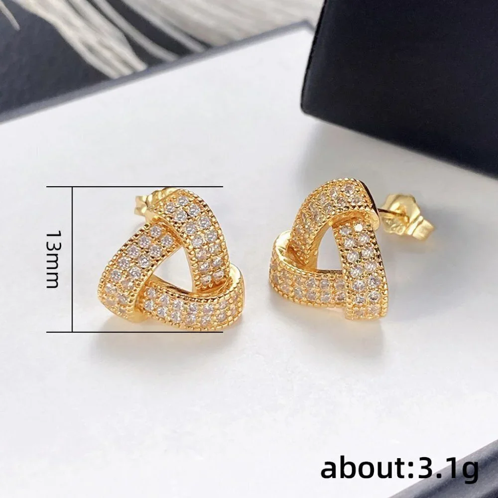 🔥 Shiny Flower Shape CZ Trendy Mini Stone Stud Earring for Women, HA4500 - Picture 4 of 4